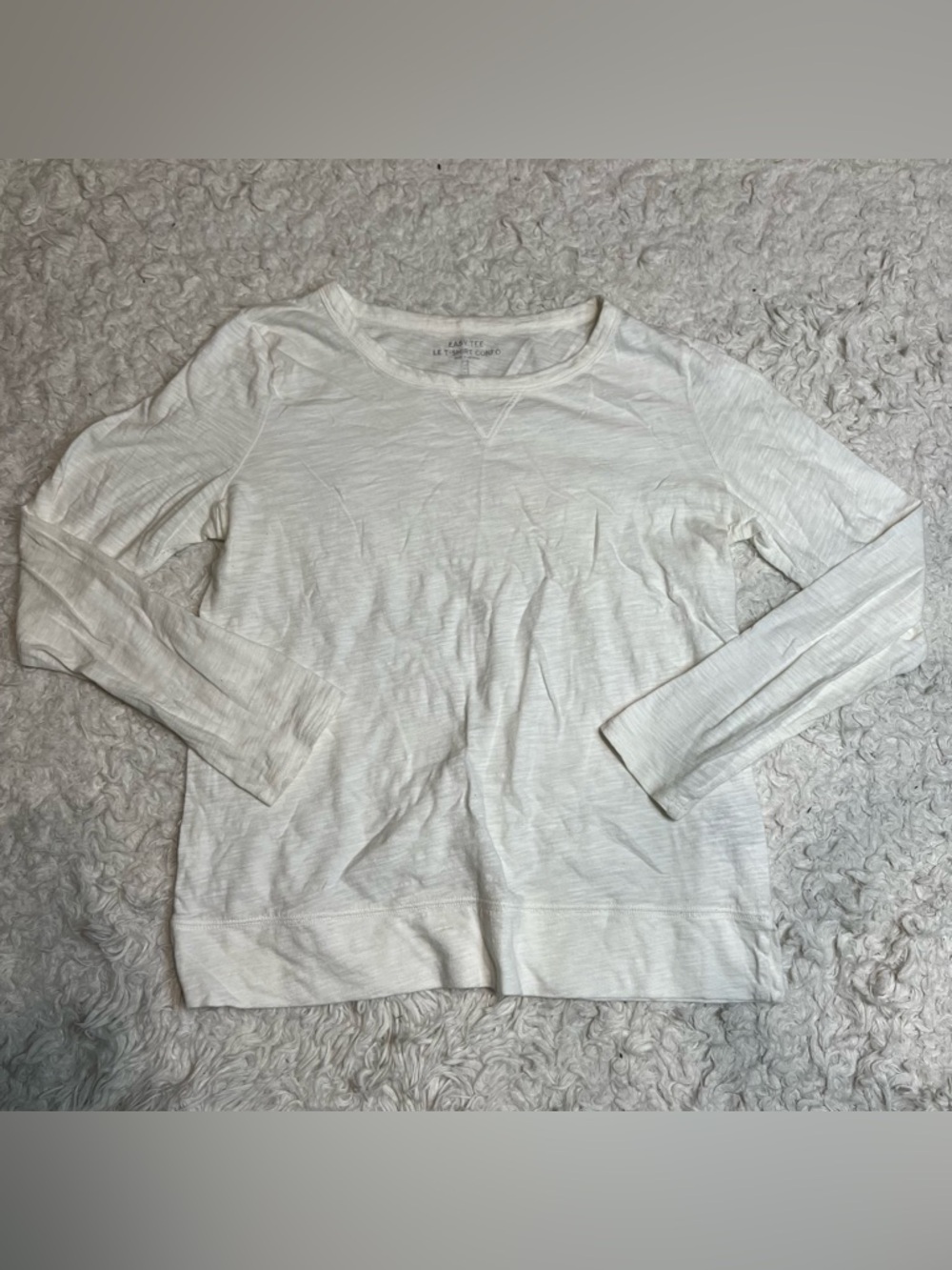 Casual Long-Sleeve Tee - White
